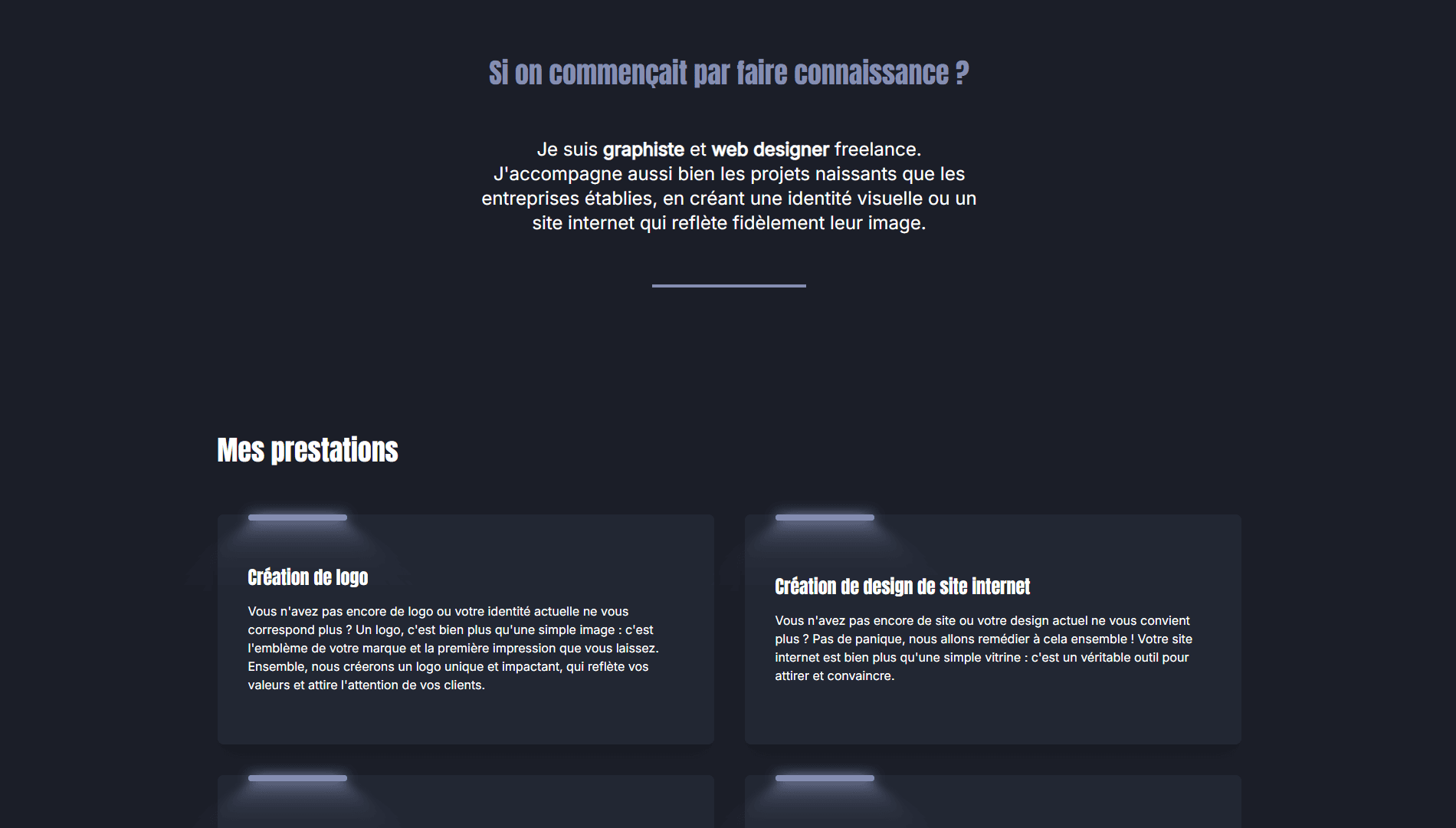 section présentation