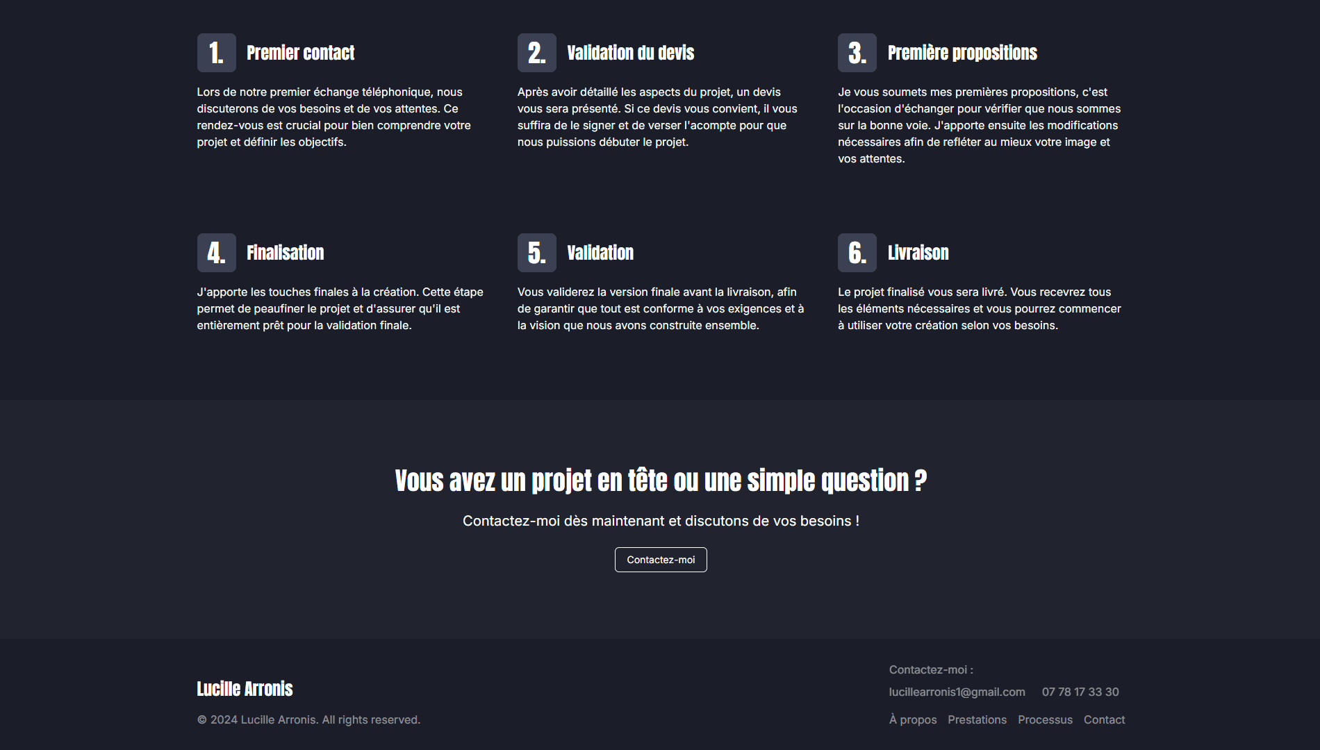 section call to action et footer